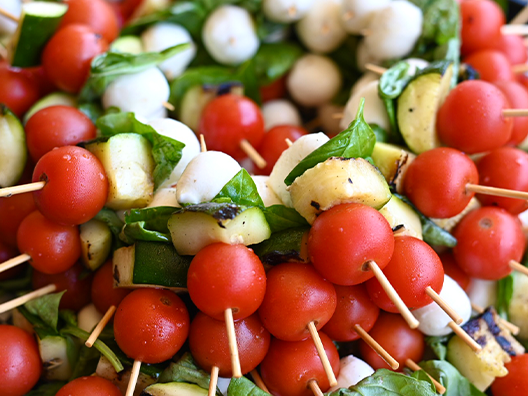 catering caprese skewers