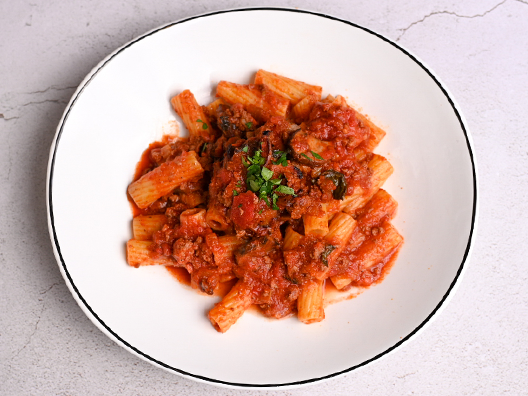 rigatoni bolognese