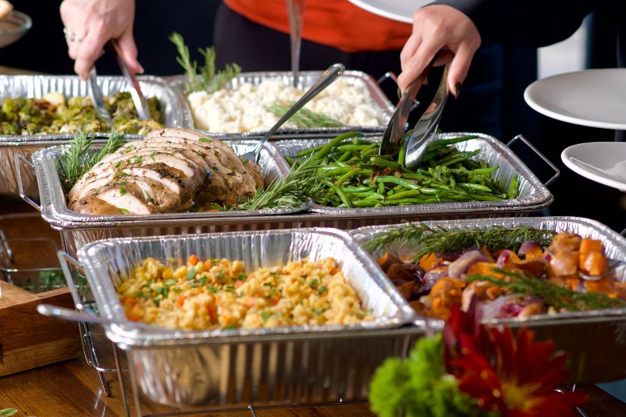 holiday catering trays