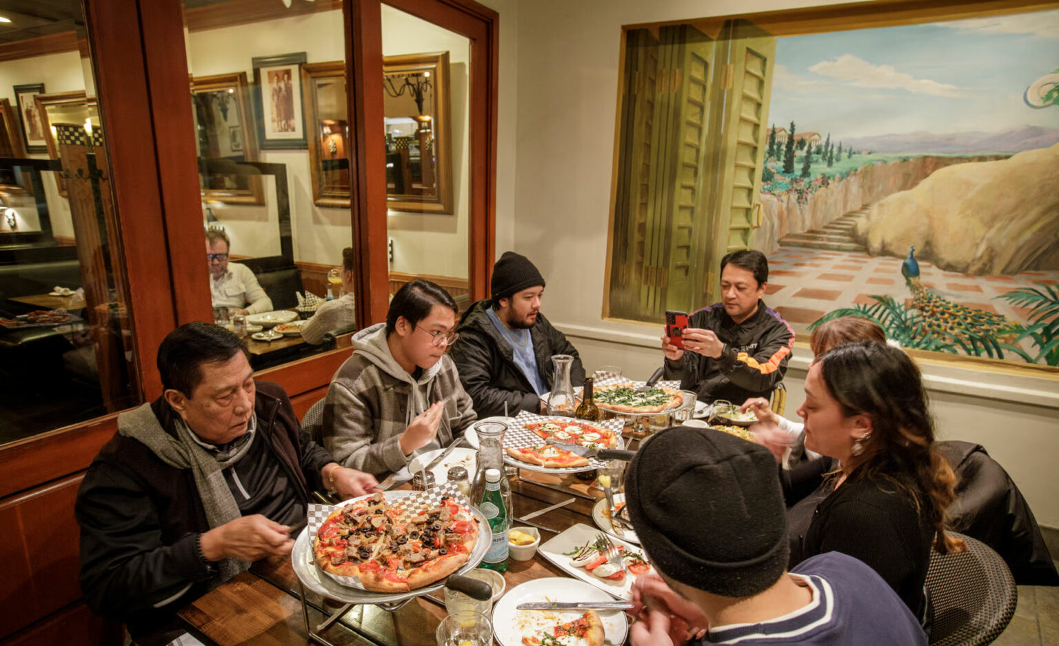 guests dining at encino location