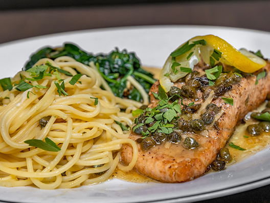 salmon piccata