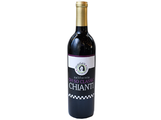 bottle of maria's chianti