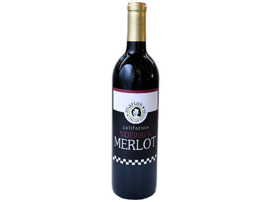 bottle of maria's merlot